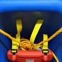 Little Tikes Snug 'n Secure Blue Swing with Adjustable Straps, 2-in-1 for Baby and Toddlers Ages 9 Months - 4 Years