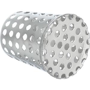 PATIKIL Gutter Guard Filter 2"-1.6", PVC Termination Cap Mesh Screen Roof Vent Cover Stainless Steel Conical Exhaust Pipe Cover Downspout Guard Filter Strainer for Downspout Silver
