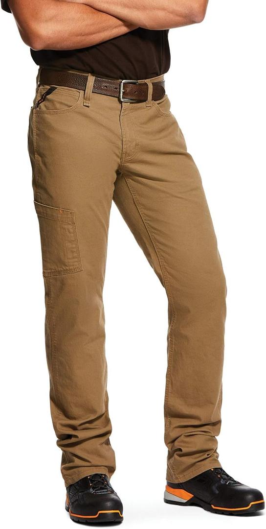 ARIAT Men's Rebar M4 DuraStretch Jeans (36W x 32L, Field Khaki)