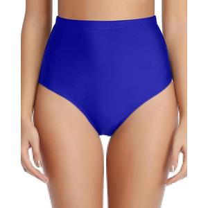 Tempt Me Women Retro High Waisted Bikini Bottoms Tummy Control Swimsuit Bottoms (Royal Blue, Small)