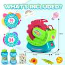 Bubble Machine for Toddlers Kids & Pets, with 8oz Safe Solution, Extra Large & Bubbles in Bubble Maker, Children & Pets Dog Toys Gift, Indoor/Outdoor Birthday Wedding Party Bubble Blower