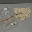 Phantomon Lace Doilies Handmade Crochet Placemats Cotton Doilies Cloth Lace, Pack of 4, Oval Shape, 10 x 14 inch (Beige)