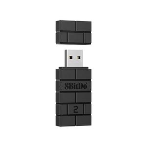 8BitDo Wireless USB Adapter 2 for Switch/Switch 2, Windows PC, Mac & Raspberry Pi, Compatible with Xbox Series X & S Controller, Xbox One Bluetooth Controller, Switch Pro and PS5 Controller (Black)