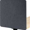 Desk Divider, Clamp On Felt Desk Privacy Panels, Acoustic Sound Absorbing Desk Partition for Office Desk, Reduce Distractions, Dark Gray, 1 Pack, 24 x 24 in