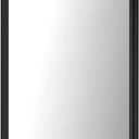 LOAAO Black Metal Framed Bathroom Mirror for Wall, 22X30 Inch Rounded Rectangle Mirror, Matte Black Bathroom Vanity Mirror Farmhouse, Anti-Rust, Hangs Horizontally or Vertically
