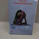 Wireless Induction Speaker 5-in-1 Bluetooth Speaker with Phone Stand,Stereo Sound, 3500mAh Rechargeable, 8 RGB Ambient Light, 360 Adjustable Holder for iPhone/Android/iPad,Gifts for Men Women (Black)