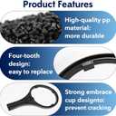 2 Pack Heavy Duty Water Filter Wrench (6.38" Max Inner Diameter), Durable Water Filter Wrench for Big Blue Style Filter Housings, Big Blue Filter Wrench Compatible with 4.5"x10" or 4.5"x20" Cartridges