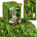 [Upgraded] DUSPRO Green Moss for Crafts, Real Forest Moss Potted Plants, Decorative Mosses for Table Centerpieces Wedding, Easter Day Decoration, Indoor Planters, DIY Project (1.25 Lbs)