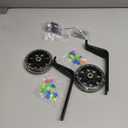 DDJKCZ Training Wheels Flash Mute Wheel Bicycle Compatible for Bikes of 12 14 16 18 20 Inch (Light Black)