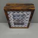 PEALSN 8x10 Picture Frame Set of 6, Display Pictures 5x7 with Mat or 8x10 without Mat for Wall Mounting or Table Top Display, Photo Frames Collage for Wall Decor, Rustic Brown