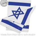 Breeze Decor Bandera de Israel Israeli Flag Pole Set Home Banner Yard Sign Room Post Gravesite Stand Cemetery Flagpole Outdoor Tapestry Grandma Gifts Grave, Jewish Decorations Made in USA