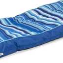 Big Joe Kona No Inflation Needed Pool Lounger with Headrest, Blurred Blue Double Sided Mesh, 5.5ft Big