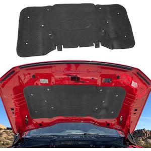 Soundproof Liner Compatible with 2021-2024 Ford F150 3.5L (Exclude Raptor) Hood Sound Insulation Mat PET Felt Engine Heat Insulation Shield for 2023 F150 Accessories