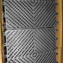 Jocoevol 60-Pcs Interlocking Tile, 12" x 12" Indoor/Outdoor Self-Drainage Interlocking Floor Tiles, Non-Slip Heavy-Duty Polypropylene Splicing Flooring Tile for Garage Patio Pool Bathroom, Black