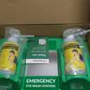 BPA Free Portable Eye Wash Station OSHA Compliant - Wall-Mounted First Aid Eye Wash Kit w/Mirror & 2X 16oz Empty Bottles - No Eye Wash Solution Included - Emergency Eyewash - Set of 2 (Green)