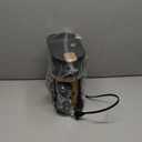 Single Serve One Cup Coffee Maker, for K Cups and Grounds, Mini Coffee Maker with Portable Handle, 6 to 12 Oz Brew Size, for Travel, Camping, Office, RV and Dorm, 120V, Black and Gold