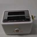 2 Slice Toaster, Retro Bread Toaster with LED Display, Extra Wide Slots Toasters with 6 Bread Shade Settings, Bagel, Cancel, Defrost Function, Stainless Steel with High Lift Lever, Removal Crumb Tray (Elegant White with Rose Gold)