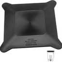 Blender Lid Replacement for Blendtec 200086 Soft Rubber Lid Fits for FourSide & WildSide Jars Commercial Blender Black Rubber Lids for Blendtec Blender Top Accessories, Non-Vented, 1 Pc