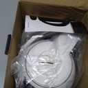 OVENTE 1.7L Double Wall Electric Tea Kettle, 1100W Water Boiler and Heater with Cool-Touch Exterior, Stainless Steel Insulated Interior, Auto Shut-Off, Boil-Dry Protection & Locking Lid, White KD64W