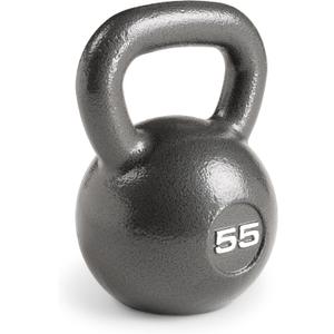 Marcy Hammertone Kettlebells, Ideal Workout Weights For Home Gym, Cast Iron, Black, 55lbs HKB-055