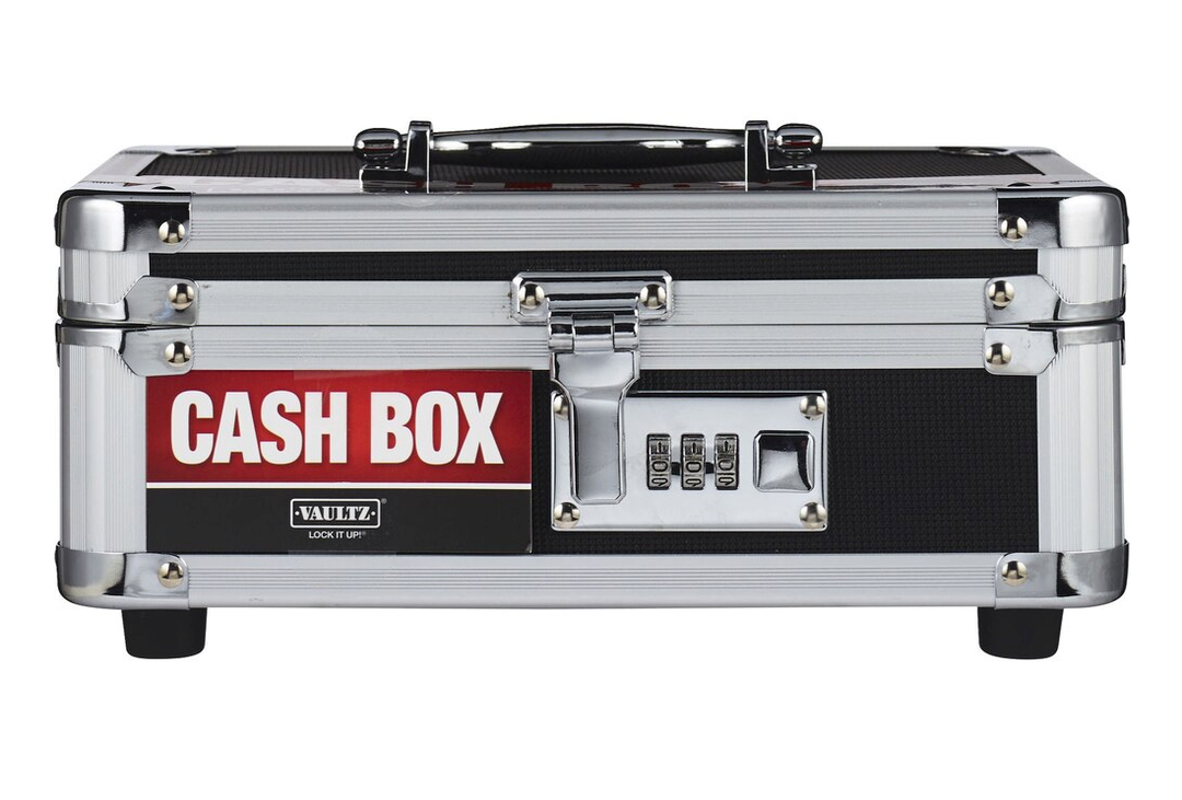Vaultz® Cash Box, Black