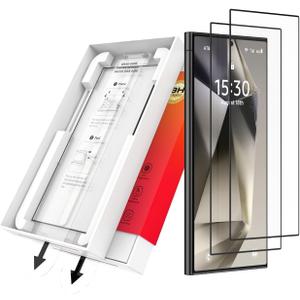 SOOPII Tempered Glass Screen Protector for Samsung S25 Ultra, [Auto Dust-Elimination Installation],[Military Grade Protection],Fingerprint Unlock Bubble Free for Galaxy S25 Ultra 6.9inch (2-Pack)