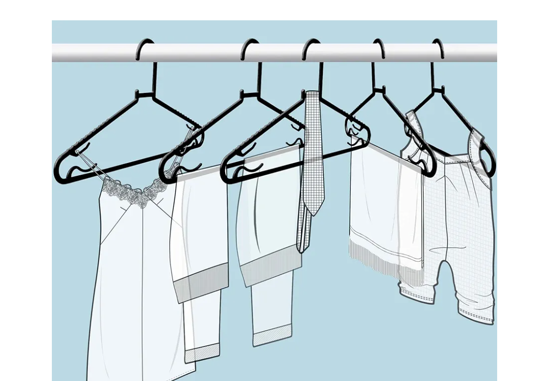 Plastic Hangers Black 50 Of Pack