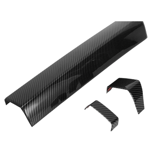 Set Central Console Instrument Strip Cover for Toyota Tundra 2022-2024 Console Center Dashboard Stripe Trim Carbon Fiber Pattern ABS Black