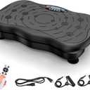 Vibration Plate Exercise Machine for Lymphatic Drainage Weight Loss, Whole Body Workout Vibration Fitness Platform ,Home Training Equipment ,Sport Gym for Weight Loss Fat Burner for Women Men (Large)