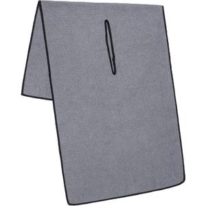 Mile High Life | Pro Tour Caddy Towel | 17 x 40 with 8 Center Slit | Premium Microfiber Waffle Texture (Dark Gray)