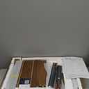 23.8" Modern Nightstand with Hidden Drawers Walnut Night Stand with Charger Station Mid Century Bedside