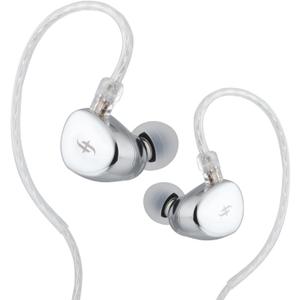 Linsoul SIMGOT EA500 10mm Dynamic Driver in Ear Monitor, Dual Cavity IEM with Replaceable Tuning Nozzle, Detachable 2 Pin OFC Silver Plated Cable for Audiophile