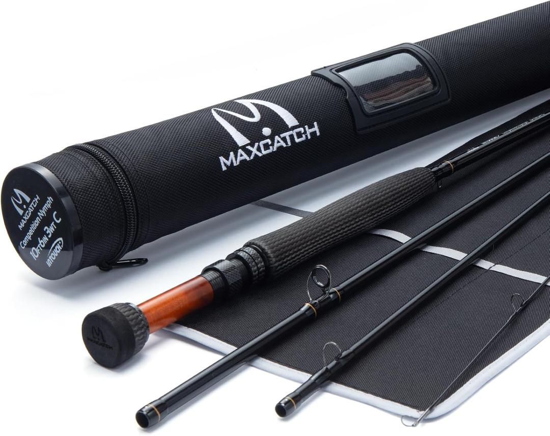Maxcatch Competition InTouch Nymph Fly Rod for Euro nymphing Fly Fishing (10ft6 3wt 4sec (C))