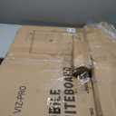 VIZ-PRO Magnetic Dry Erase White Board, 48 X 36 Inches, Black Aluminium Frame