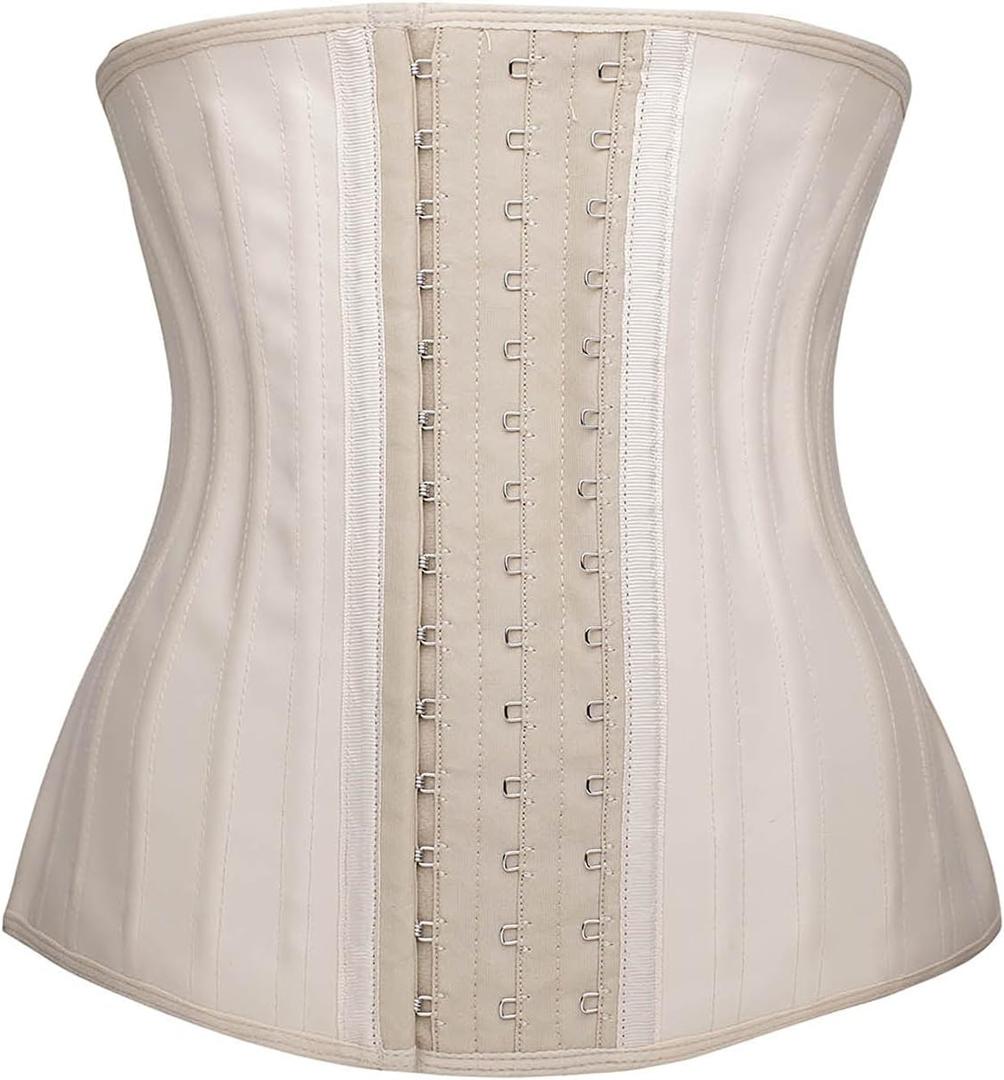 YIANNA Women's Underbust Latex Sport Girdle Waist Trainer Corsets Hourglass Body Shaper