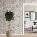 NuWallpaper Grey Cayman Peel and Stick Wallpaper, Neutral, Removable Wallpaper, Renter-Friendly, 20.5 in x 18 ft