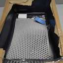 AIPERRO Stainless Steel Litter Box | XL Enclosed Cat Litter Boxs with Lid for Big Cats | High Sided, Anti-Urine Leakage | Non-Stick Bottom & Includes Litter Mat & Metal Scoop (Dark Gray)