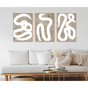 LHIUEM Abstract Shapes Framed Canvas Print Wall Art Set Duotone Minimalist Brush Stroke Wall Painting Modern Brown Boho Artwork for Living Room, Bedroom, Office-16 x24 x3 LHIUEM Abstract Shapes Framed Canvas Print Wall Art Set Duotone Minimalist Brush Stroke Wall Painting Modern Brown Boho Artwork for Living Room, Bedroom, Office-16 x24 x3