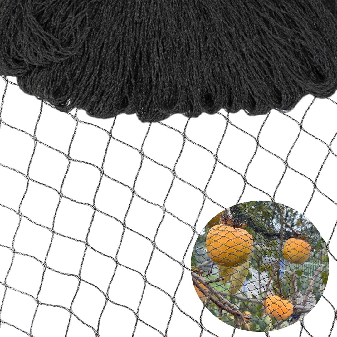 15 x 20 FT Bird Netting for Garden Woven Mesh Garden Netting for Plants, Vegetable, Fruit Trees, Blueberry Bushes, Strawberries Against Birds, Deer, Squirrels and Other Animals