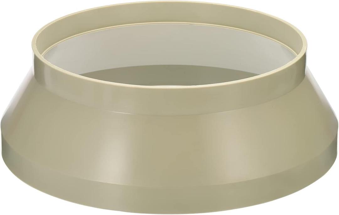 PATIKIL 12" to 10" Duct Reducer Connector, Heating Cooling Ventilation Tube Fire-resistant Increaser Adapter Pipe Fitting for Vent System, Beige 315x250 mm ID