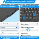 for Microsoft Surface Pro 11/10/9/8/X Keyboard, Bluetooth Wireless Magnetic Keyboard with Palm Rejection Touchpad, Rechargeable Battery, 7-Color Backlit, Pen Holder for Surface Pro 13inch