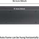 10x36 inch Picture Frame Solid Wood Black Suitable for Panoramic Photo, Poster, Painting, Group Photo,Puzzle (A23B1036)