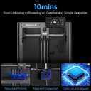 FLASHFORGE Adventurer 5M 3D Printer,600mm/s Max High-Speed FDM 3D Printers with Fully Auto Leveling, 280C Direct Extruder with Quick Detachable Nozzle, Effective Cooling, Core XY Structure