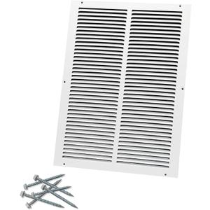 14"W x 20"H [Duct Opening Size] Steel Return Air Grille, Air Return Vent Cover for Ceiling and Sidewall - HVAC Air Vent Covers - [Outer Dimensions: 15.75"W x 21.75"H]