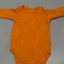 ROMPERINBOX Unisex Baby Onsies Solid Baby Bodysuit Romper Blank for 0-24 Months Boys Girls (Long Sleeve Orange)
