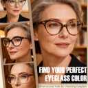HEEYYOK 1.25 Readers For Women Small Face Womens Reading Glasses Cat Eye 4-Pack Cheaters Reading Glasses Comfort Spring Hinge