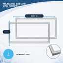 2 Pack W10830055 Refrigerator Door Gasket, Gray, 42.13 x 16.93 Inches