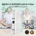 Upgraded EXPXXFIL0016 Merv 13 16x25x5(in) Replacement Filter Compatible with Bryant/Carrier EZ-FLEX EXPXXFIL0016 heating and cooling system, Part Number: EXPXXFIL0016-2 Pack