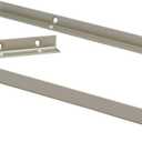 ClosetMaid SuiteSymphony Top Shelf Support Bracket Kit, Add On Accessory, Shelf Hardware Set, for Top Shelf, Satin Nickel