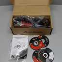 AVID POWER Angle Grinder, 7.5-Amp 4-1/2 inch Electric Grinder Power Tools with Grinding and Cutting Wheels, Flap Disc and Auxiliary Handle for Cutting, Grinding, Polishing and Rust Removal - Red